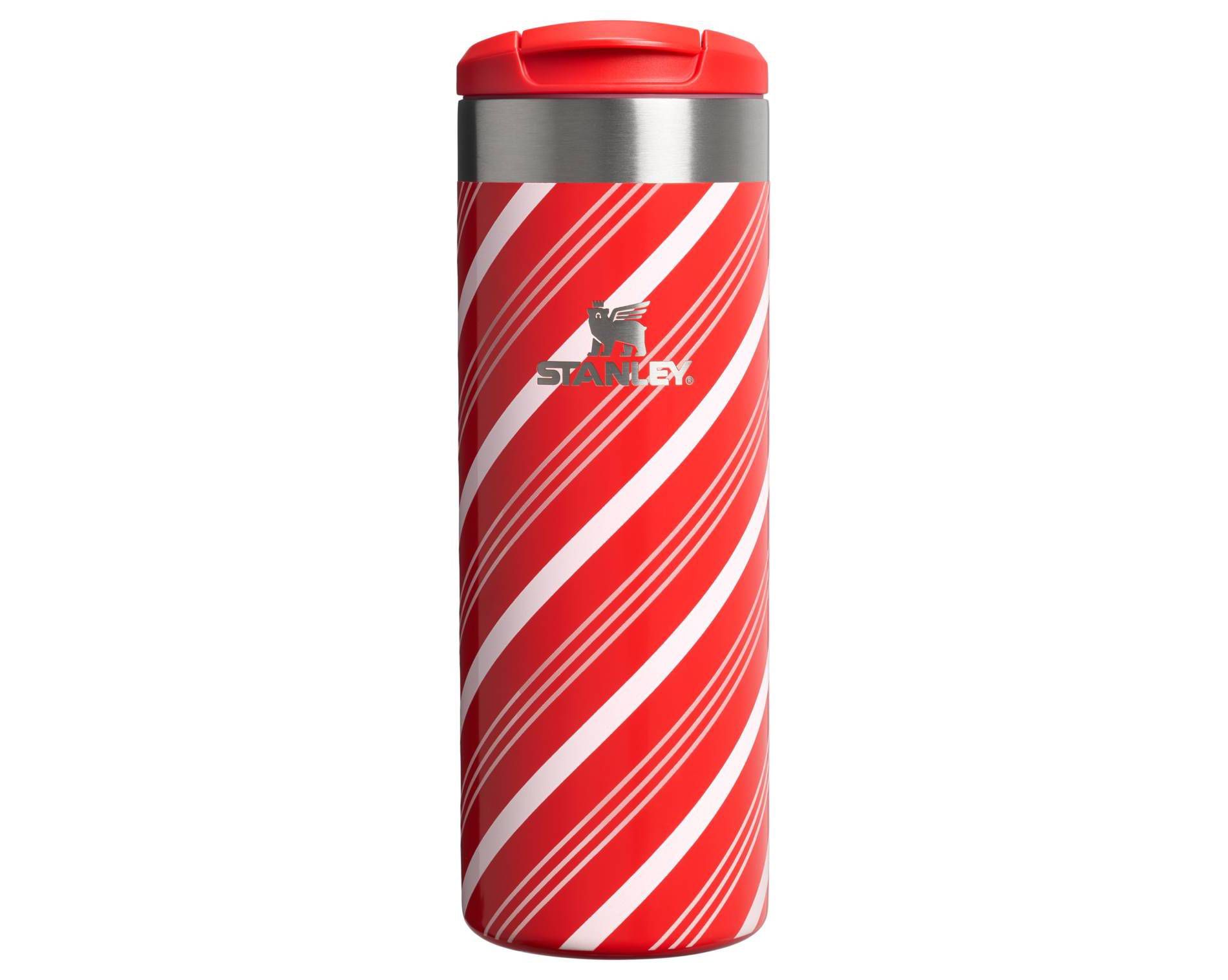 Stanley 16 oz Stainless Steel Aero Light Transit Bottle Candy Cane Twist