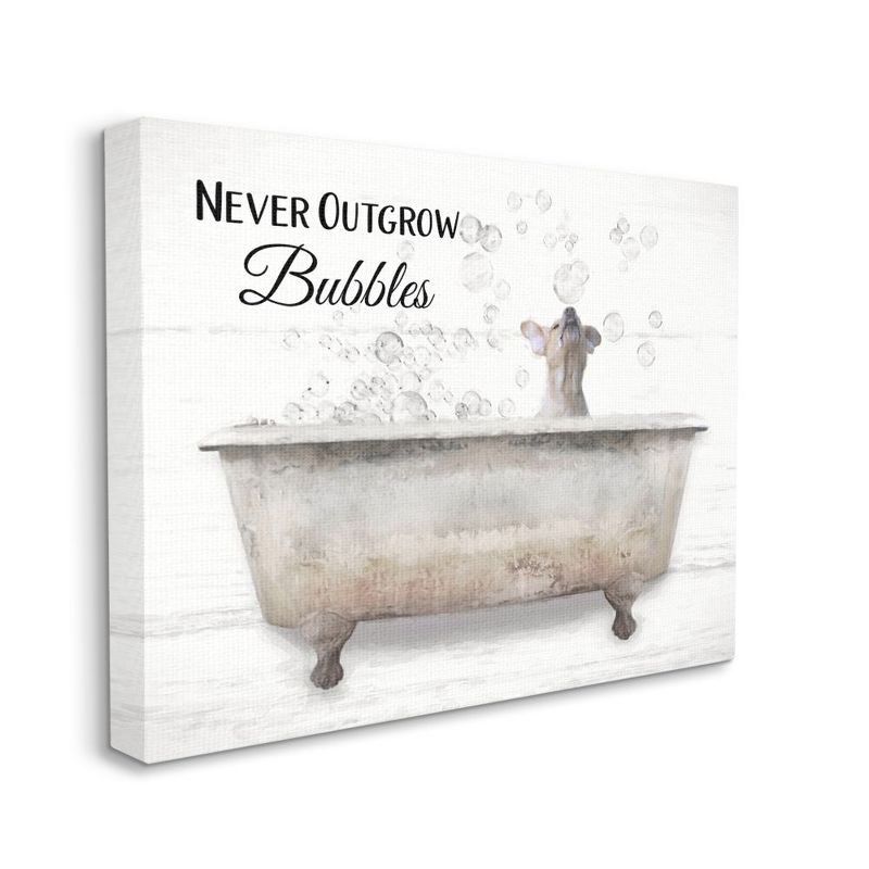 Stupell Industries Happiness Is A Bubble Bath Dog In Tub Word Design, 1 of 6