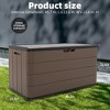 BENCMATE Storage Sheds, Garden Storage Shed Tool House with Flip Cover, Spacious Layout for Backyard or Patio, Brown, 45.7"*23.6"*23.6" - 4 of 4