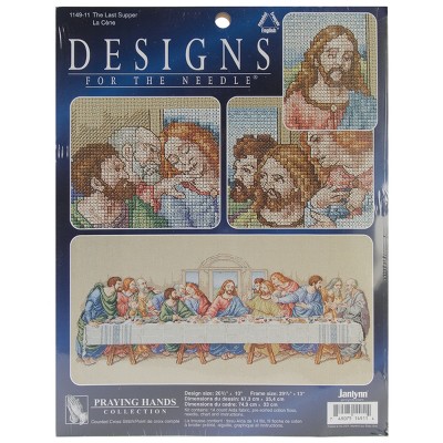 Janlynn Counted Cross Stitch Kit #80-129 LAST SUPPER religious Opened