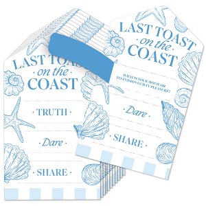 Big Dot of Happiness Last Toast on the Coast Truth, Dare, or Share Pull Tabs Game, Coastal Beach Bachelorette Party Game Pickle Cards – Set of 12 - 1 of 4