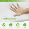 NewHome"Bamboo Memory Foam Contoured Cervical Orthopedic Pillow for Neck Support & Pain Relief"White - 3 of 4