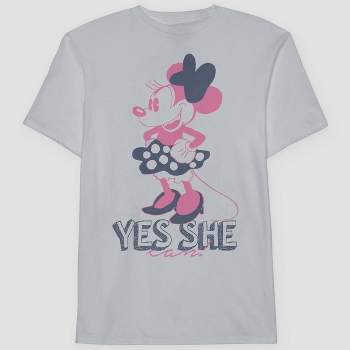 Men's Minnie Mouse Short Sleeve Graphic T-Shirt - Blue