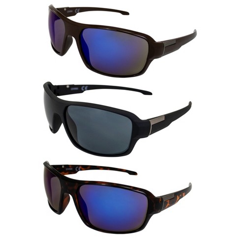 3 Pairs of AlterImage Slick Glasses with Blue Mirror, Smoke, Blue Mirror Lenses - image 1 of 4