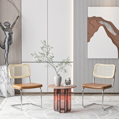 Set of 4/Set of 2 Accent Dining Chair, Rattan Chair for Dining room, Living room-ModernLuxe