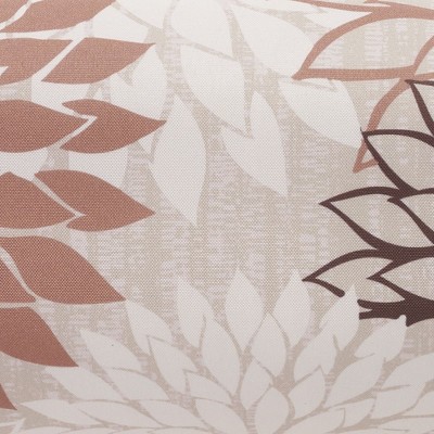 Natural Floral Polyester Bolster Pillow 6" x 20"