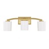 Savoy House Whitney 3 - Light Vanity in  Warm Brass - 3 of 4