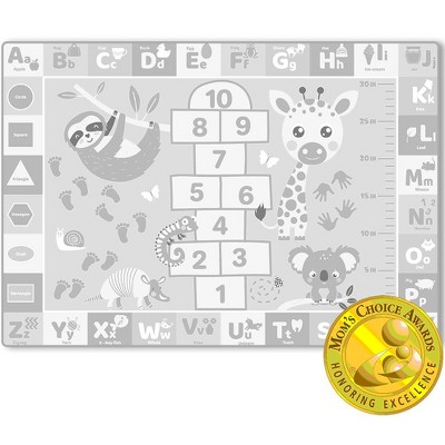 QUOKKA ABC Baby Playmat for Floor - Plush Playmat for Kids - Machine Washable