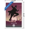 Trends International Marvel Heroic Silhouette - Vision Framed Wall Poster Prints - 3 of 4