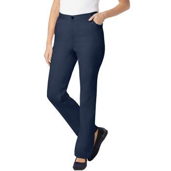 Woman Within Women's Plus Size Tall Perfect Side Elastic Jean