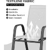 Outdoor Stackable Dining Chairs Set of 4, High-Back Patio Stacking Chairs, Patio Chairs with Textilene Fabric & Metal Frame for Lawn Backyard - 3 of 4