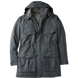 Boulder Creek by KingSize Men's Big & Tall Fleece-Lined Parka With Detachable Hood And 6 Pockets - 1 of 4