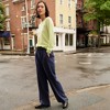 Lands' End Women's Brushed Flannel High Rise Pleated Wide Leg Pants - 4 of 4