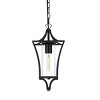 Elegant Lighting Belgrade 7 inch Outdoor Pendant in Black - 2 of 4