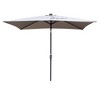Sapphtopaz 10x6.5Ft Patio Outdoor Umbrella Rectangular Umbrellas 6 Sturdy Ribs with Crank and Push Button Tilt for Garden, Pool - 4 of 4