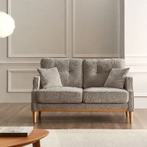 CAVINAS Waterproof Fabric 2 Seater Sofa with USB Charge Port for Living Room, Bedroom, Upholstered Loveseat Sofa, Couches for Living Room - 1 of 4