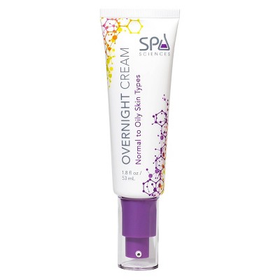 Spa Sciences Overnight Cream for Oily to Normal Skin Facial Night Cream - 1.8 fl oz