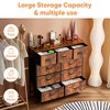 DOMETOUR Dresser for Bedroom 9 Drawer Fabric Storage Tower, Storage Cabinet Tall Chest Organizer Unit Bins Living Room Entryway Closet-Gray - 3 of 4