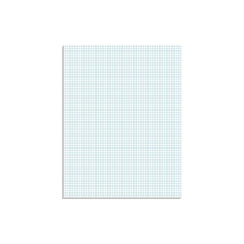 Ampad Double-Sheet Graph Pad, 8-1/2 x 11-3/4, Graph Rule (4 x 4