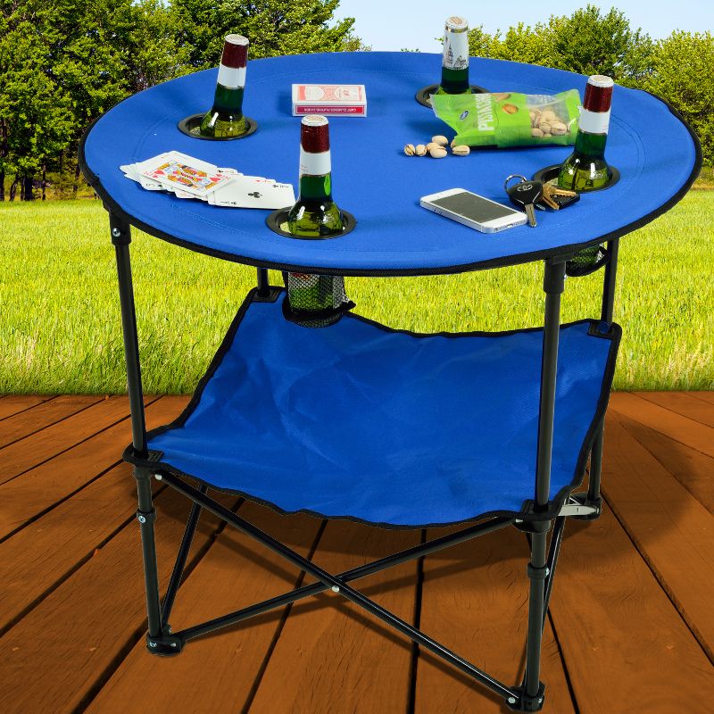 Picnic at Ascot Travel Folding Canvas Table for Picnics and Tailgating, 4 of 5