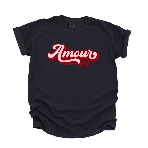 Simply Sage Market Women's Amour Retro Short Sleeve Garment Dyed Tee - 1 of 4