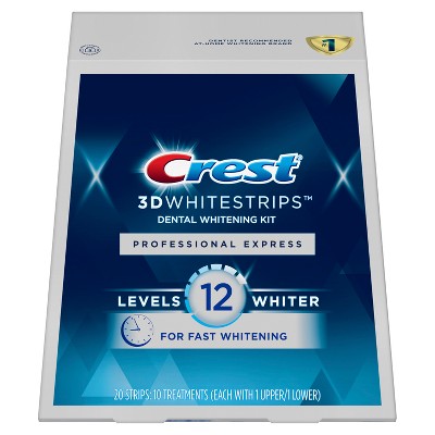 Crest 3d Whitestrips Professional White At-home Teeth Whitening Kit ...
