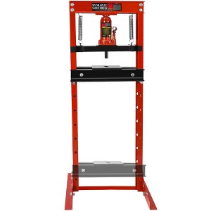 Hydraulic Shop Press, h-Frame Floor Bearing Press,Adjustable Height with Stamping Plates – Ideal for Bending, Straightening, Bearing/u-Joint Removal - 1 of 4