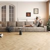 MAYEERTY 135" Large Modular Sofa Camel - 135" 6-Seat, Corduroy, Sofa Bed, No Assembly, for Apartment/Living Room - 3 of 4