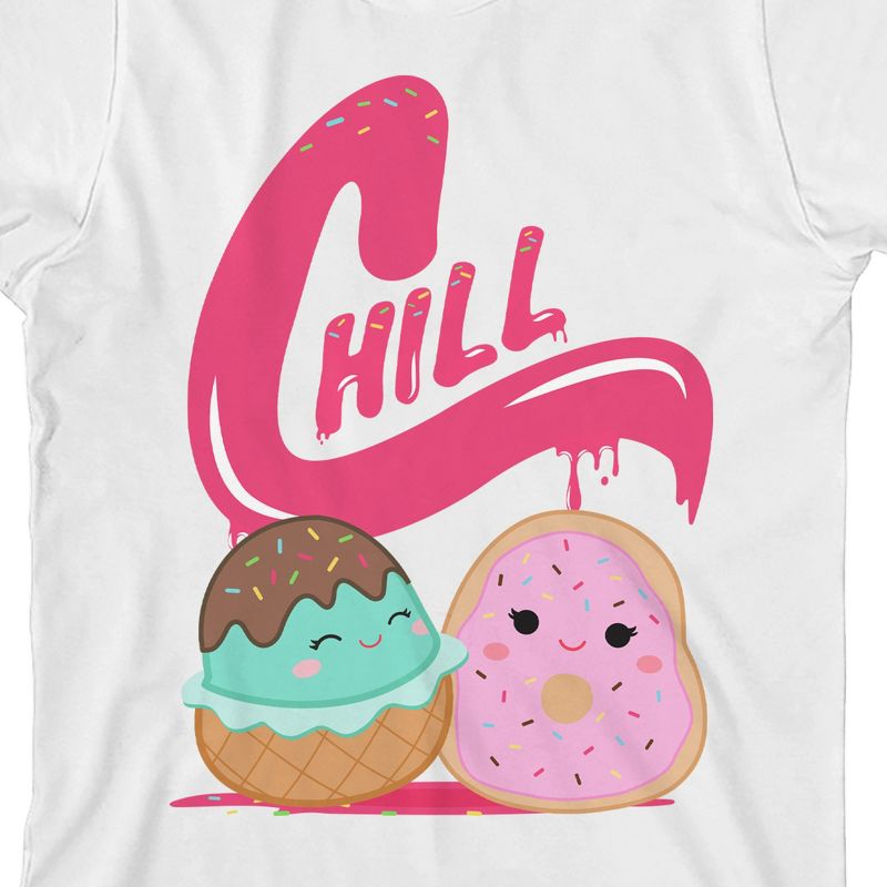 Squishmallows Chill Crew Neck Short Sleeve White Youth T-shirt, 2 of 4