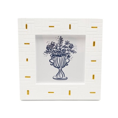 5"x5" Picture Frames White/Gold - Bullseye's Playground™