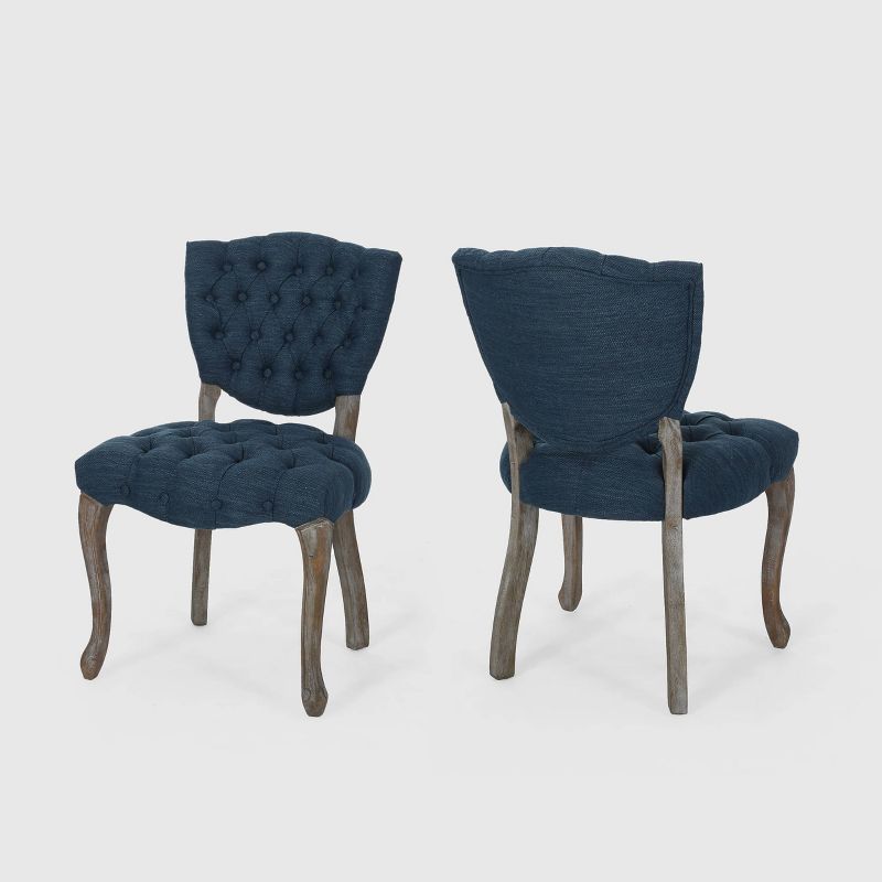 Set of 2 Crosswind Tufted Dining Chair - Christopher Knight Home, 1 of 6