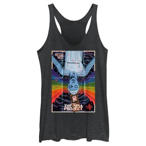 Women's Stranger Things Retro Nina Project Poster Racerback Tank Top - image 1 of 4