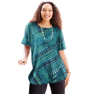 Catherines Suprema Ultra-Soft Scoopneck Tee - 1 of 4