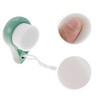 Unique Bargains Soft Plastic Synthetic Fiber Wool Cleansing Brush Hollow Comma 3.03"x1.89" 1 Pc - 3 of 4