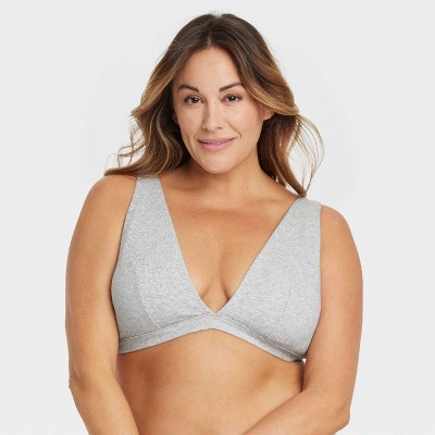 Women's Cotton Blend Plunge Bralette - Auden™