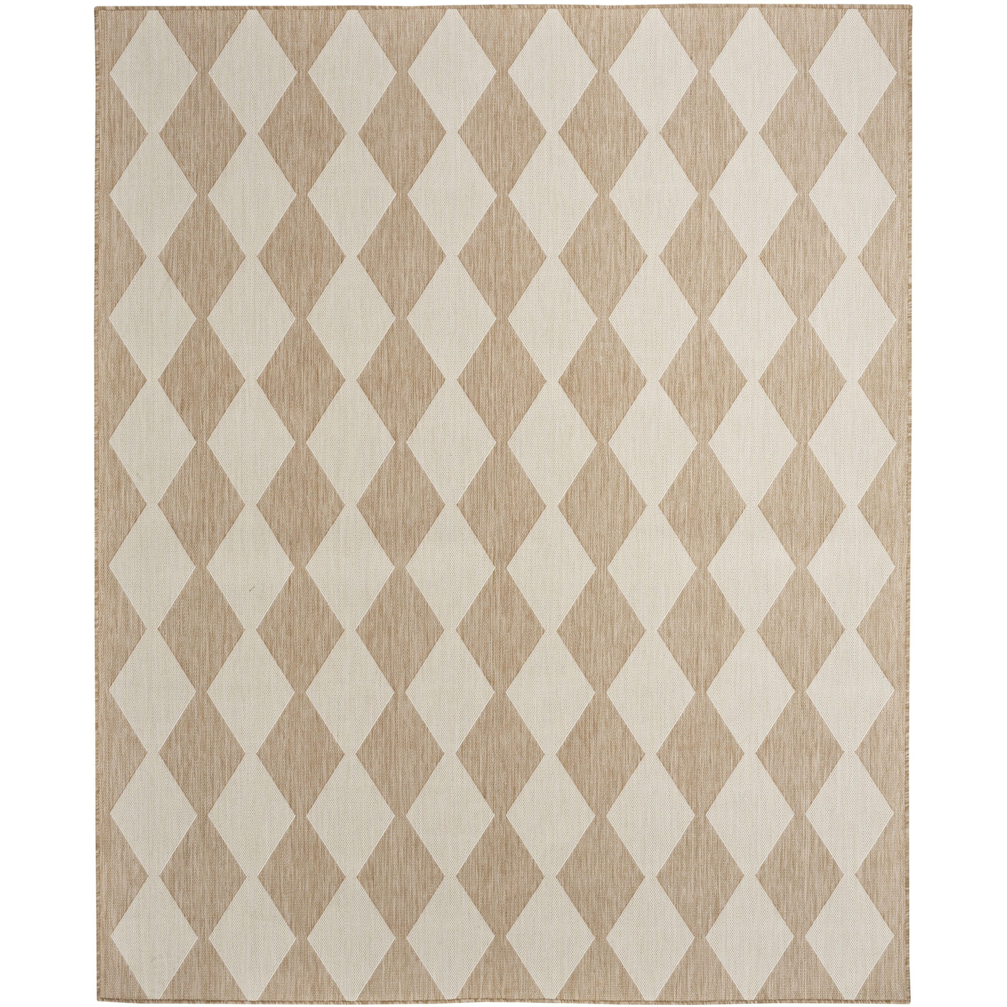 Nourison Positano 5' x 7' Jute Diamond Modern Flatweave Indoor/Outdoor Rug