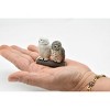 Snowy Owl, Set of 2, Very Nice Rubber Birds, Hand Painted, Educational, Diorama, Realistic Figure, Lifelike, Replica, Toy,   2 Inches.    F090 B383 - 2 of 4