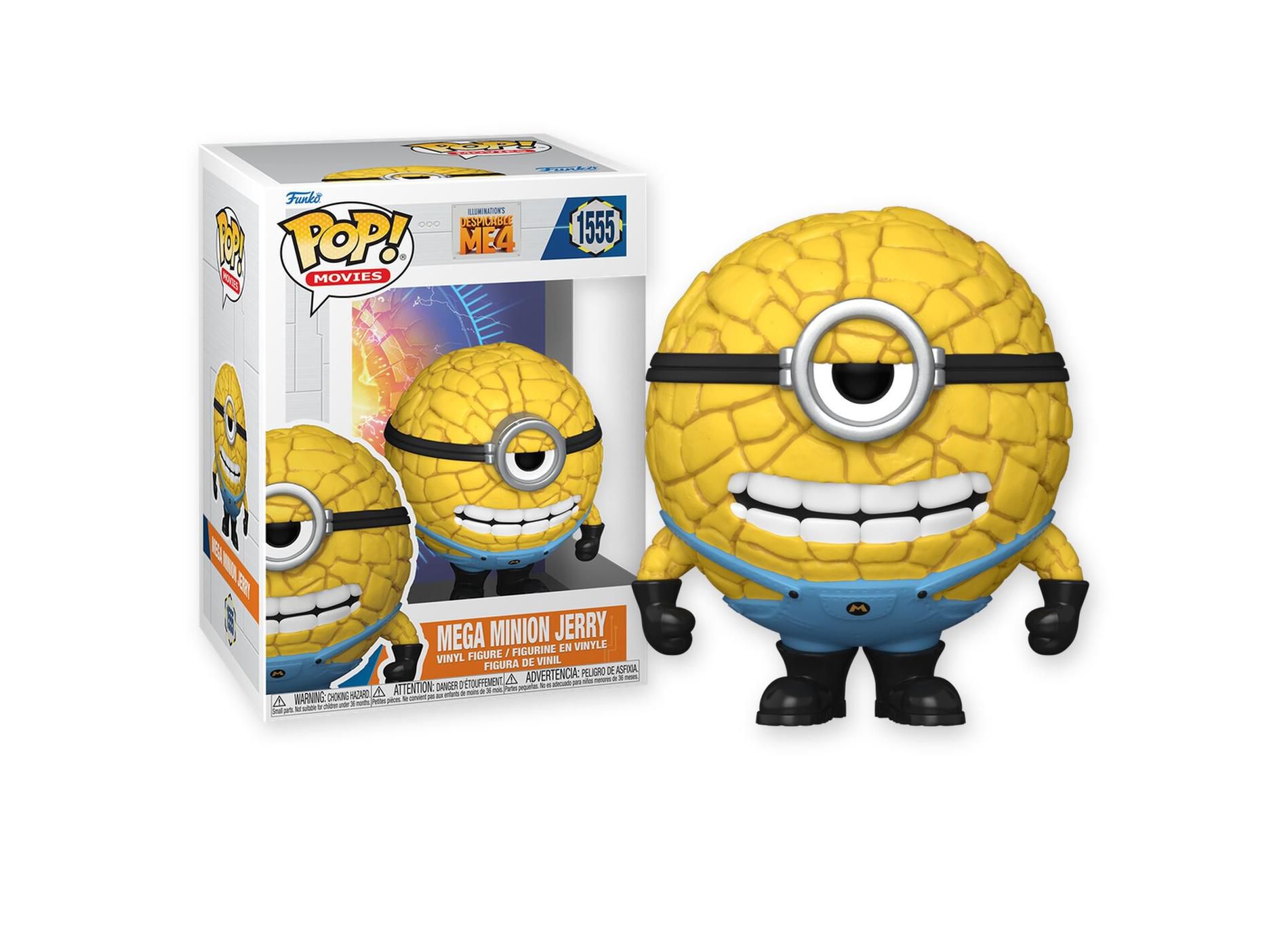 Funko POP! Movies: Despicable Me 4 – Mega Minion Jerry - Vinyl Figure #1555 #76051