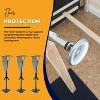 Kings Brand Furniture Adjustable Height Center Support Leg - Bed Frame Feet for Center Support Legs - Replacement Metal Bed Slat Support Leg - 3 of 4