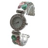 Olivia Pratt Colorful Round Shapes Band Bangle Women Watch - 2 of 3