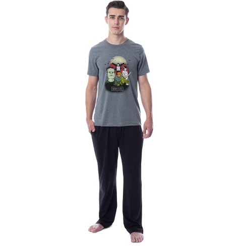 Universal Monsters Mens Characters Dracula Halloween Sleep Pajama