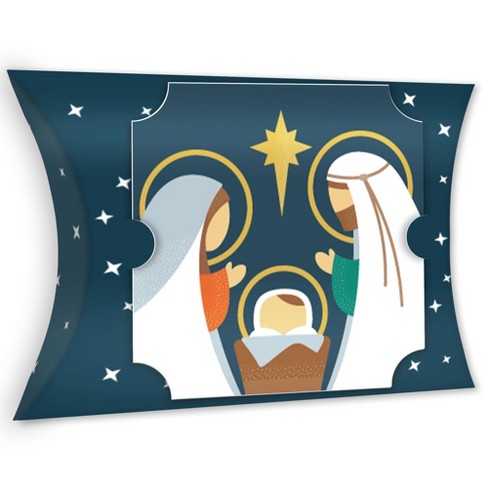 Holy Night Nativity Religious Christmas Decorative Pillow