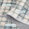 Machine Washable Geometric Living Room Rugs, Soft Non Slip Plaid Bedroom Rugs, Modern Low Pile Throw Carpet for Dining Room - 4 of 4