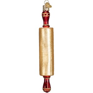 Old World Christmas Glass Blown Ornament for Christmas Tree, Rolling Pin - 1 of 3