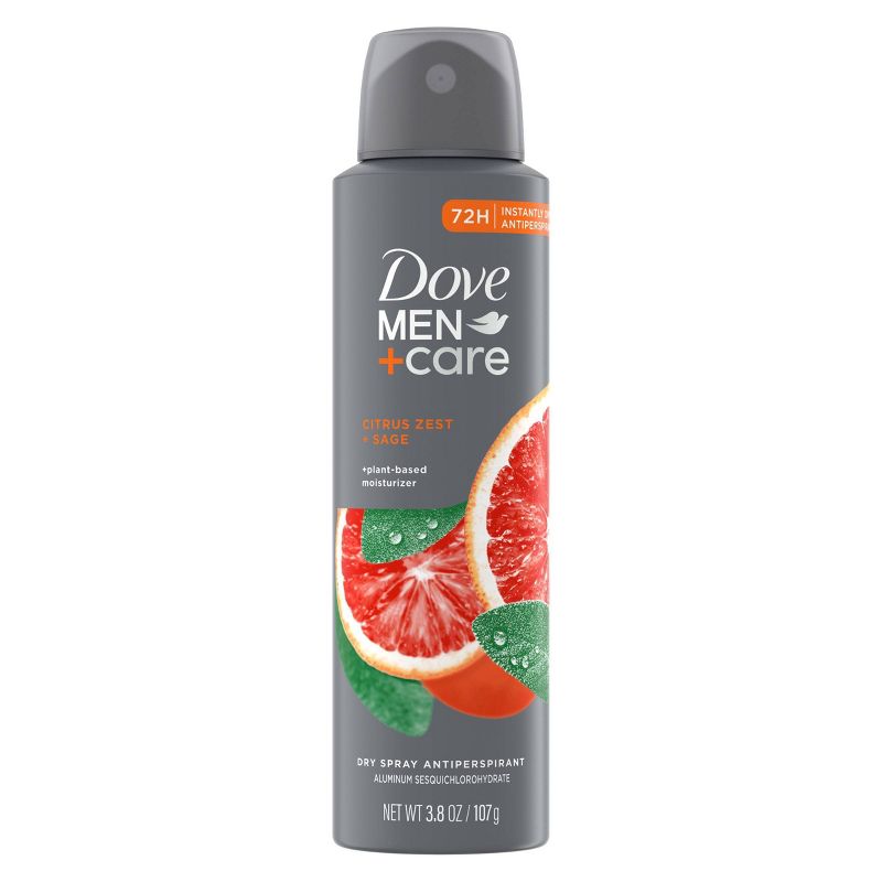 Dove Men+Care Citrus Zest + Sage Dry Spray Antiperspirant Deodorant - 3.8oz, 3 of 9