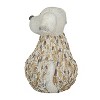 12" x 9" Farmhouse Dog Magnesium Oxide Garden Sculpture White - Olivia & May: Patio Accent - 3 of 4