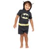DC Comics Justice League Batman Costume Short Sleeve Romper Black - 2 of 4