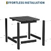 Square HDPE Outdoor Side Table - Durable Adirondack Patio End Table for Beach, Porch - Weather Resistant & Easy to Assemble - 3 of 4