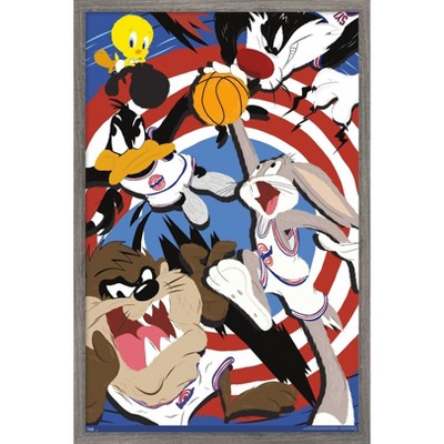 Trends International Looney Tunes: Space Jam - Collage Framed Wall ...