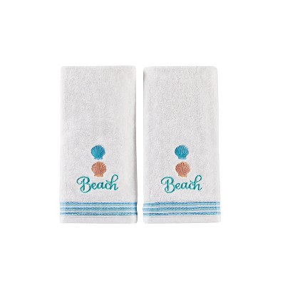 2pc South Seas Hand Towel Set White - Saturday Knight Ltd.